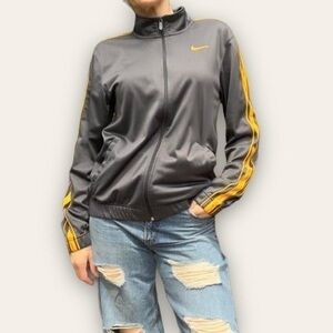 Vintage Nike Zip-up Jacket Grey & Yellow